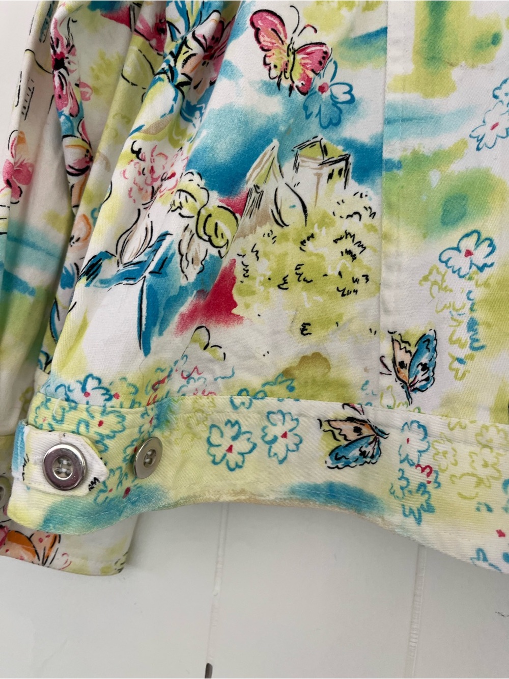 West Palm Scenic View Button-Front Colorful Jacket Resort Wear Size 2X - Picture 14 of 14